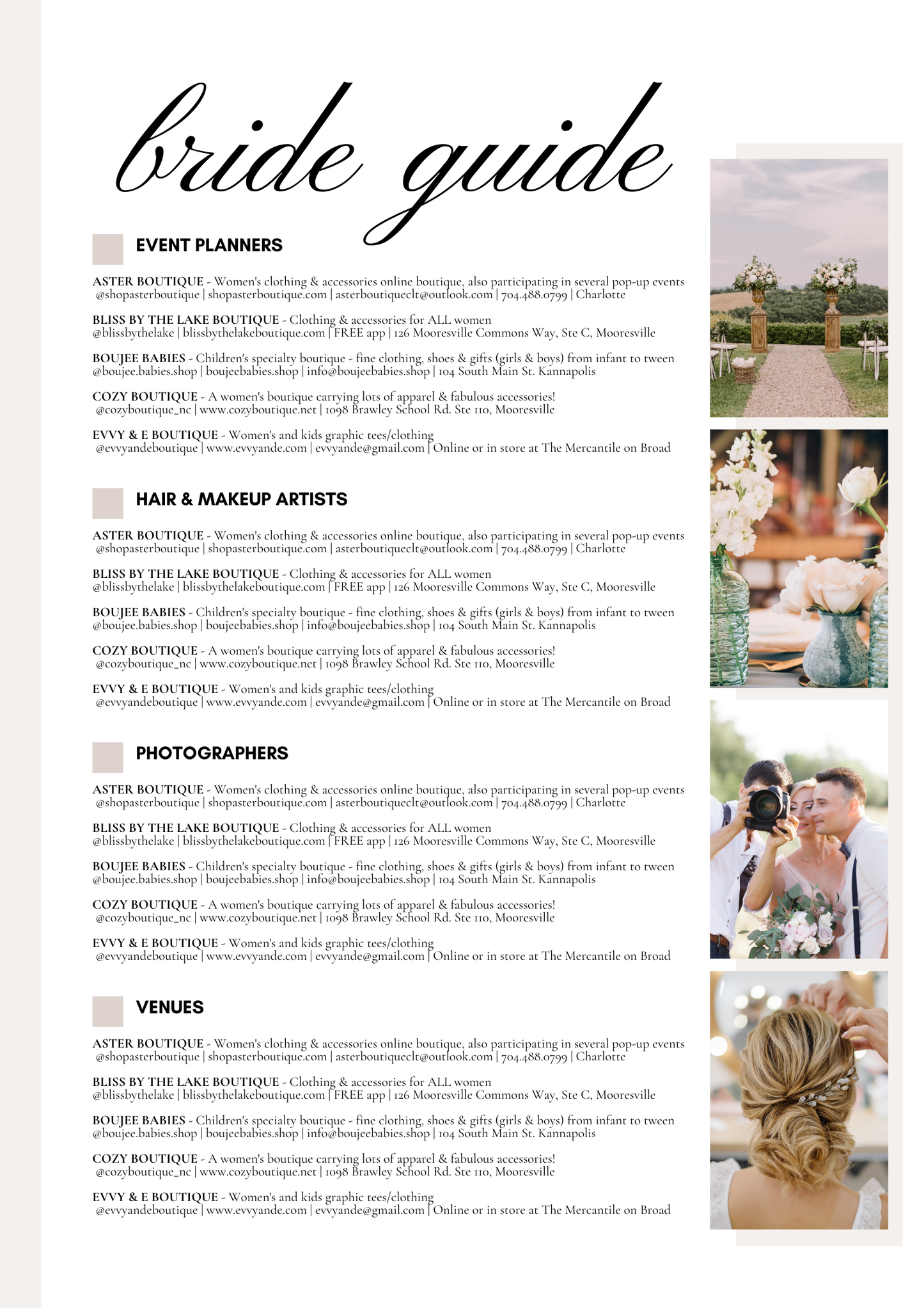 Local Life Bride Guide Monthly Subscription